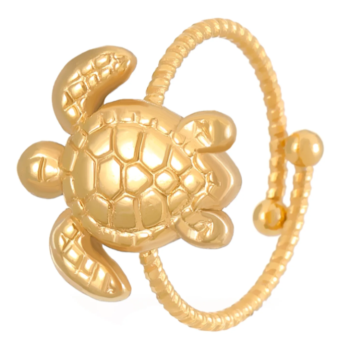 Anillo ajustable oro laminado