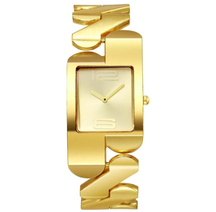 Reloj de cuarzo de mujer en dorado